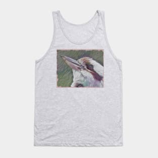 Alert kookaburra bird Tank Top